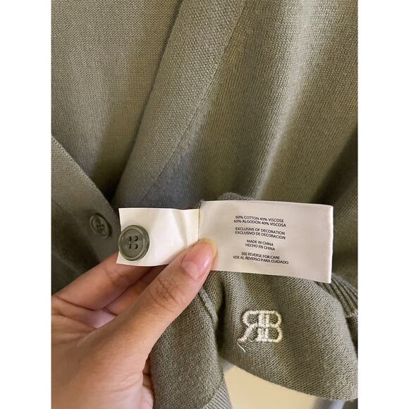 Banana Republic Cardigan Women's Small Forever Sweater Green Button Up Light - Picture 6 of 7